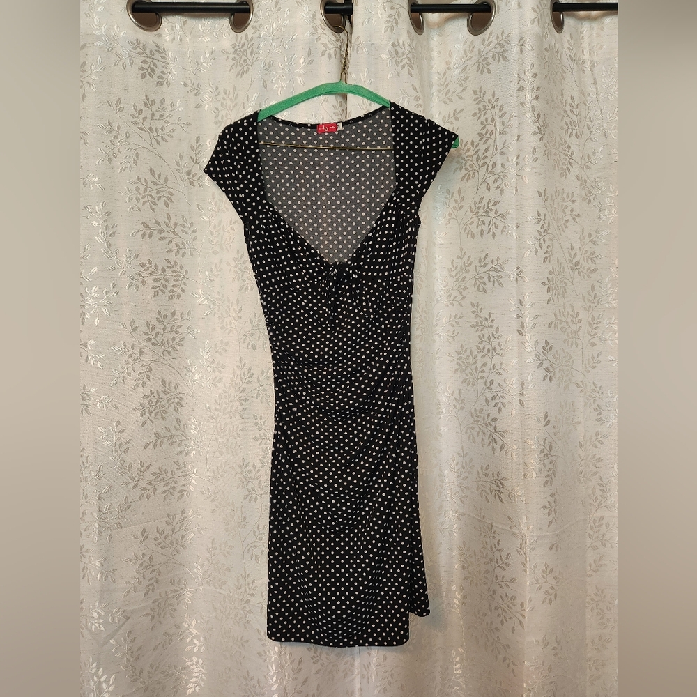 Black and White Polka Dot Pinup Dress